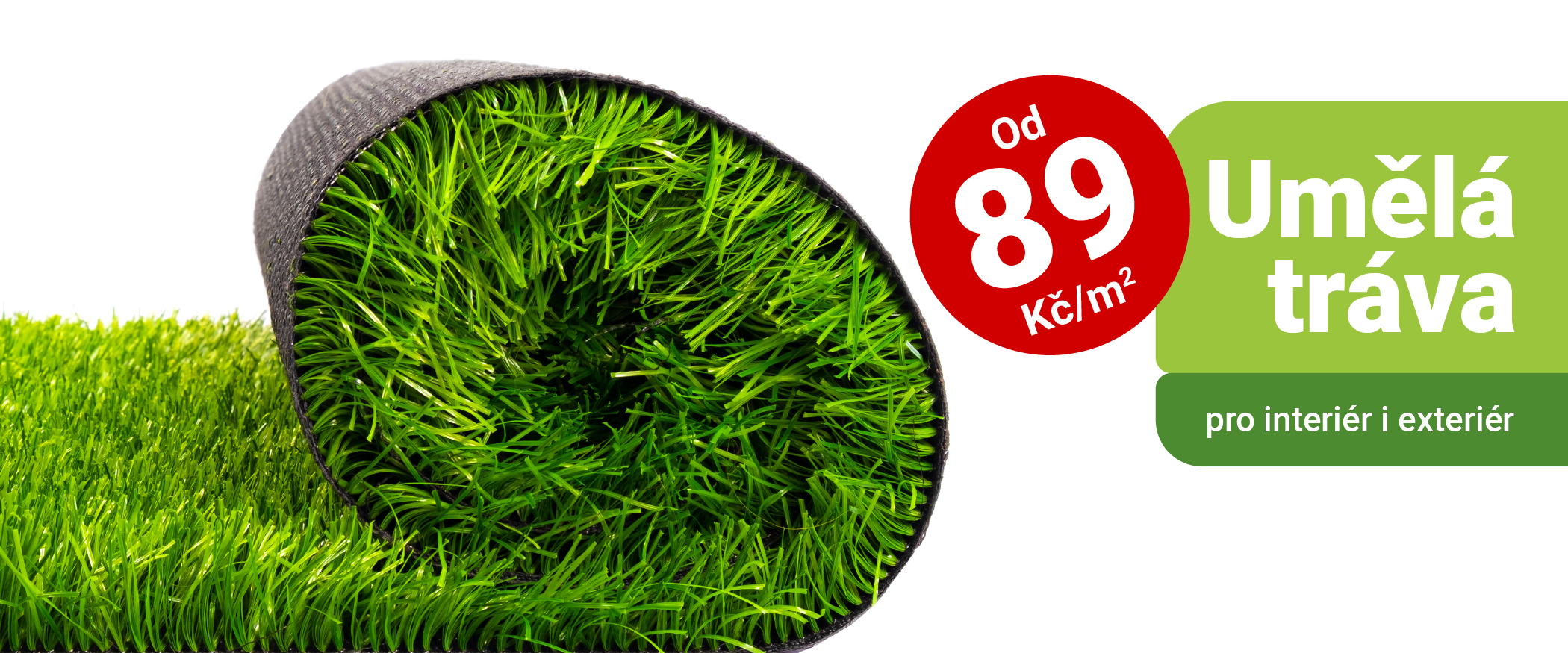 Akce v prodejnách BRENO! V měsíci březnu umělé trávníky již od 89 Kč/m2 ...
